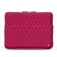 Housse cuir pour Macbook Pro 15" - Griffe 3 - Rose fluo - Couture