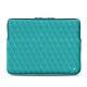 MacbookPro15インチ用のレザーケース - Griffe 3 - Bleu fluo - Couture