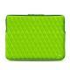 MacbookPro15インチ用のレザーケース - Griffe 3 - Vert fluo - Couture