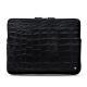 Schitzhülle aus Leder für MacBook 15" - Griffe 3 - Crocodile nero
