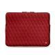 Custodia in pelle per Macbook Air 13,3" - Griffe 3 - Rouge - Couture ( Nappa - Pantone 199C ) 