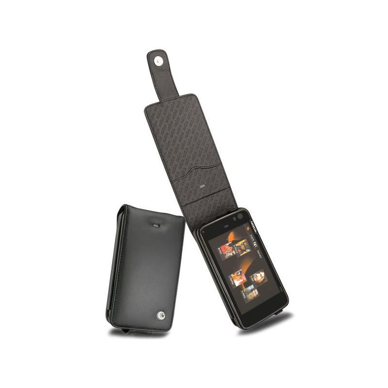 Housse cuir Nokia N900  - Noir ( Nappa - Black ) 