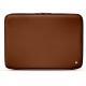 Leather sleeve for 17' laptop - Griffe 2 - Marron ( Nappa - Pantone 1615C ) 