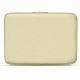 Housse cuir pour ordinateur portable 17' - Griffe 2 - Ivoire ( Sleek P C12 - White ) 