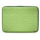Leather sleeve for 17' laptop - Griffe 2 - Vert olive - Couture ( Nappa - Pantone 578U ) 