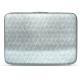 Funda de piel para ordenador portatil 17' - Griffe 2 - Platinium - Couture