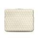 Schitzhülle aus Leder für MacBook 12" - Griffe 3 - Blanc - Couture ( Bologna - White ) 