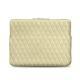 Capa em pele para Macbook 12" - Griffe 3 - Beige - Couture ( Nappa - Pantone 7502C ) 