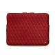 Macbook 12 寸真皮电脑保护套 - Griffe 3 - Rouge - Couture ( Nappa - Pantone 199C ) 