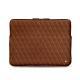 Macbook12インチ用のレザーケース - Griffe 3 - Marron - Couture ( Nappa - Pantone 1615C ) 