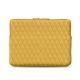 Schitzhülle aus Leder für MacBook 12" - Griffe 3 - Mimosa - Couture ( Pantone 141C ) 