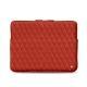 Schitzhülle aus Leder für MacBook 12" - Griffe 3 - Papaye - Couture ( Pantone 180C ) 