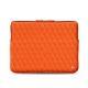 Housse cuir pour Macbook 12" - Griffe 3 - Orange fluo - Couture