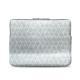 Capa em pele para Macbook 12" - Griffe 3 - Platinium - Couture
