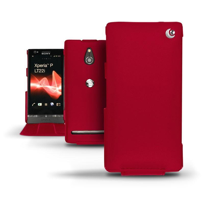 Housse cuir Sony Xperia P 
