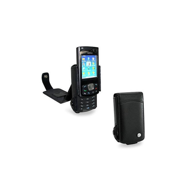 Etui cuir Nokia N80  - Noir ( Nappa - Black ) 
