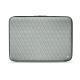 Housse cuir pour ordinateur portable 8' - Griffe 2 - Gris - Couture ( Nappa - Pantone W428C ) 