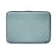 Funda de piel para ordenador portatil 8' - Griffe 2 - Bleu ciel - Couture ( Nappa - Pantone 277C ) 