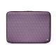 Leather sleeve for 8' laptop - Griffe 2 - Lilas - Couture ( Nappa - Pantone 2645U ) 