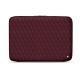 Funda de piel para ordenador portatil 8' - Griffe 2 - Lie de vin - Couture ( Pantone 5115C ) 