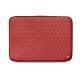 Housse cuir pour ordinateur portable 8' - Griffe 2 - Cerise vintage - Couture