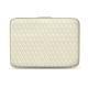 Custodia in pelle per computer portatile 8' - Griffe 2 - Blanc escumo - Couture