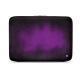 Leather sleeve for 8' laptop - Griffe 2 - Violet Patine
