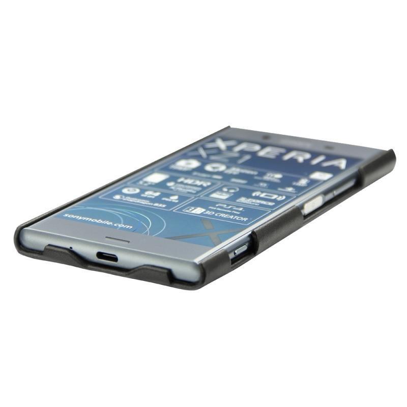 Sony Xperia XZ1 leather cover - Noir ( Nappa - Black ) 