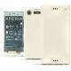 Sony Xperia XZ1 leather case - Blanc (  Nappa - White ) 