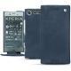 Custodia in pelle Sony Xperia XZ1 - Jean vintage ( Roughtcut - Pantone 285U  ) 