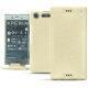 Custodia in pelle Sony Xperia XZ1 - Ivoire ( Sleek P C12 - White ) 