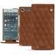 Housse cuir Sony Xperia XZ1 - Marron - Couture ( Nappa - Pantone 1615C ) 