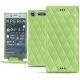 Sony Xperia XZ1 leather case - Vert olive - Couture ( Nappa - Pantone 578U ) 