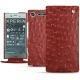 Custodia in pelle Sony Xperia XZ1 - Autruche ciliegia