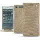 Housse cuir Sony Xperia XZ1 - Autruche desert