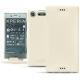 가죽 커버 Sony Xperia XZ1 - Blanc PU