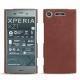 Coque cuir Sony Xperia XZ1 - Passion vintage ( Glutton - Red ) 