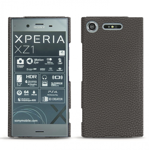 Custodia in pelle Sony Xperia XZ1Anthracite ( Pantone #41403c ) 