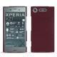 Coque cuir Sony Xperia XZ1 - Lie de vin ( Pantone 5115C ) 