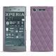 Coque cuir Sony Xperia XZ1 - Lilas - Couture ( Nappa - Pantone 2645U ) 