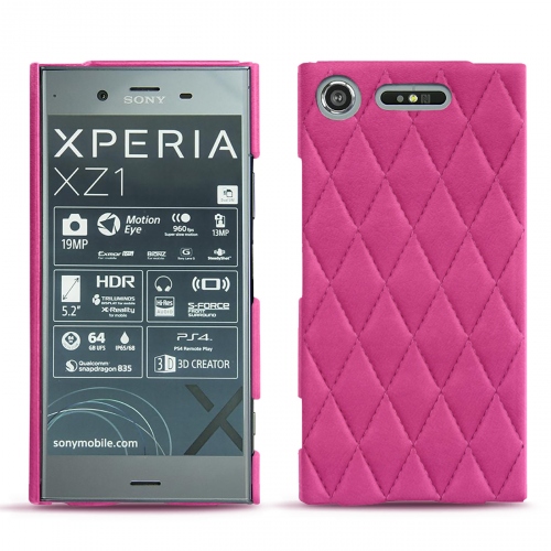가죽 커버 Sony Xperia XZ1Rose BB - Couture ( Pantone #DB599F )
