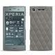 Coque cuir Sony Xperia XZ1 - Acier vintage - Couture
