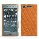 Coque cuir Sony Xperia XZ1 - Mandarine vintage - Couture