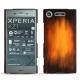 Sony Xperia XZ1 leather cover - Noir ( Nappa - Black ) 