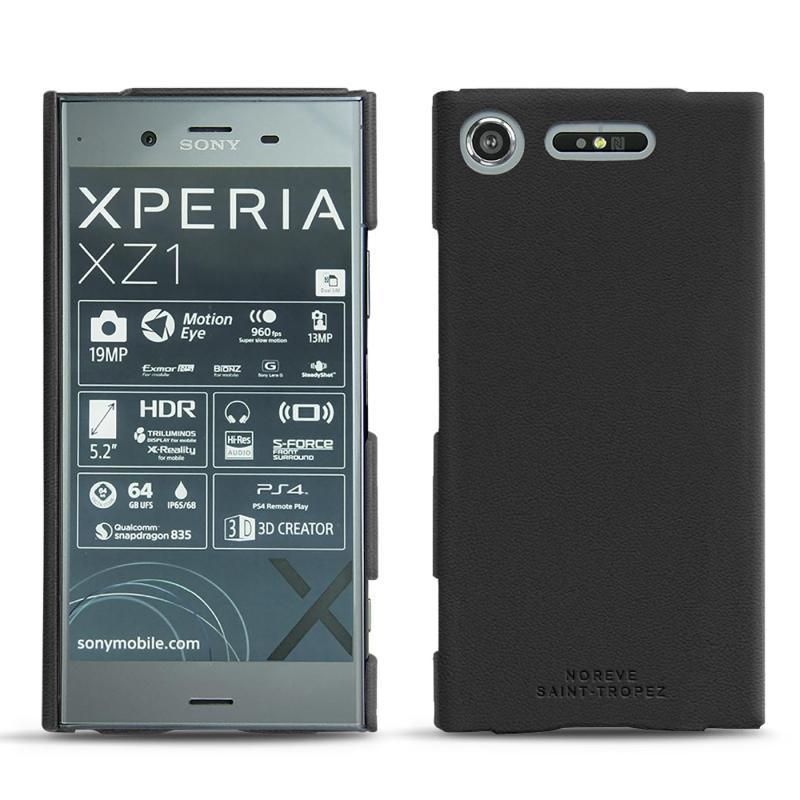 Coque cuir Sony Xperia XZ1 - Noir PU