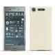 Coque cuir Sony Xperia XZ1 - Blanc PU