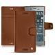Housse cuir Sony Xperia XZ1 - Marron ( Nappa - Pantone 1615C ) 