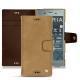 レザーケース Sony Xperia XZ1 - Sable vintage ( Roughtcut - Gaucho#57254 ) 