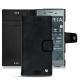 Housse cuir Sony Xperia XZ1 - Dark vintage ( Roughtcut - Black#5256 ) 