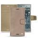 Custodia in pelle Sony Xperia XZ1 - Taupe vintage ( Pantone 7530C ) 